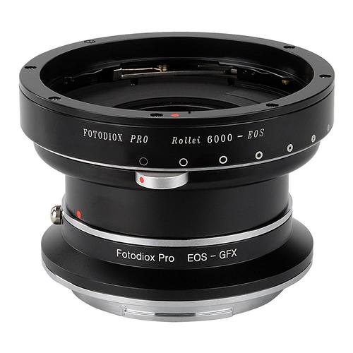 Rollei 6000 (Rolleiflex) 시리즈 및 Canon EOS (EF / EF-S) D / SLR 렌즈를 Fujifilm G-Mount GFX 미러리스 디지털 카메라에 장착하는 이중 어댑터 장착