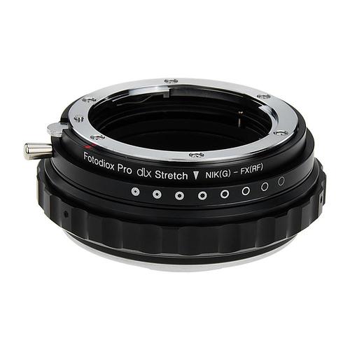 DLX 스트레치 렌즈 마운트 어댑터 -Nikon Nikkor F 마운트 G- 타입 D / SLR 렌즈 - 후지 필름 후지 X 시리즈 미러리스 카메라 바디, 매크로 포커스 형 헬리콥터 및 자기 드롭 인 필터 포함