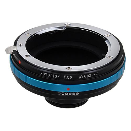 Pro 렌즈 어댑터 -니콘 F 마운트 G- 타입 D / SLR 렌즈 - C 마운트 (1 &quot;나사 장착) 조리개 컨트롤 다이얼이 내장 된 Cine &amp; CCTV 카메라 본체