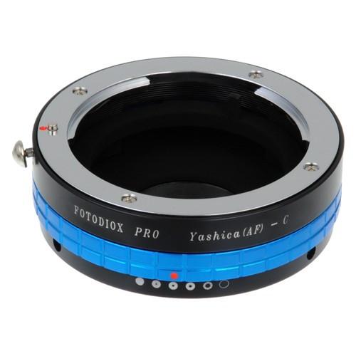 Pro 렌즈 어댑터 -Yashica 230 AF SLR 렌즈 - C 마운트 (1 &quot;나사 장착) 조리개 제어 다이얼이 내장 된 Cine &amp; CCTV 카메라 본체