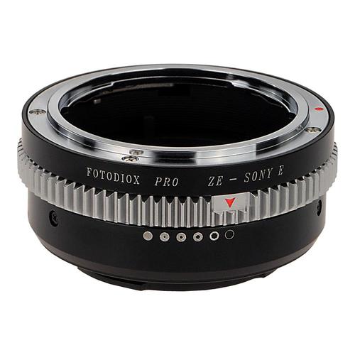 Pro 렌즈 장착 어댑터 - Mamiya 35mm (ZE) SLR 렌즈 - 조리개 조절 다이얼이 내장 된 소니 알파 E- 마운트 미러리스 카메라 본체