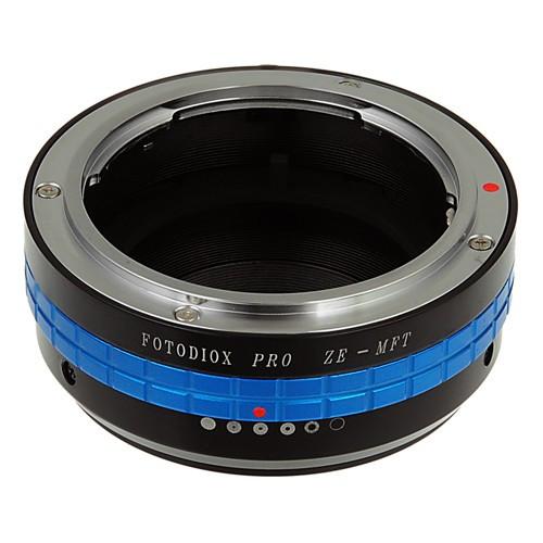 Pro 렌즈 장착 어댑터 - Mamiya 35mm (ZE) SLR 렌즈와 Micro Four Thirds (MFT, M4 / 3) 마운트 Mirrorless 카메라 본체, 조리개 조절 다이얼 내장