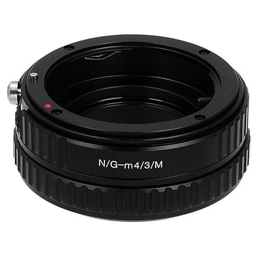 Pro 렌즈 장착 매크로 어댑터 - Nikon Nikkor F 장착 G- 타입 D / SLR 렌즈 - Micro Four Thirds (MFT, M4 / 3) 마운트 미러리스 카메라 본체, 조리개 조절 다이얼이 내장 된 가변 초점 용