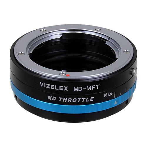 Vizelex ND 스로틀 렌즈 마운트 어댑터 - Minolta Rokkor (SR / MD / MC) SLR 렌즈와 마이크로 포스 (MFT, M4 / 3) 마운트 가변 식 ND 필터 (1 ~ 8 스톱)