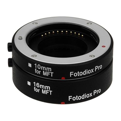 마이크로 4 분의 3 (MFT, M4 / 3) 용 Fotodiox Pro 자동 매크로 확장 튜브 세트 극단적 인 클로즈업 사진을위한 마운트 미러리스 카메라