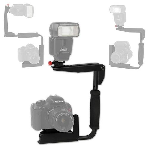 35mm SLR / DSLR 카메라 회전 및 플래시 플립 카메라 플래시 브래킷 - Nikon, Canon, Pentax, Olympus, Sony, Fujifilm, Leica, Minolta 용