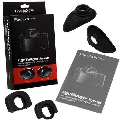 Canon 직업적인 DSLR 사진기를위한 Fotodiox Pro에서 EyeVenger Eyecup 장비 - Canon 직업적인 DSLR 사진기를위한 좌우로 설계 한 Eyecups를 개별적으로 디자인했다