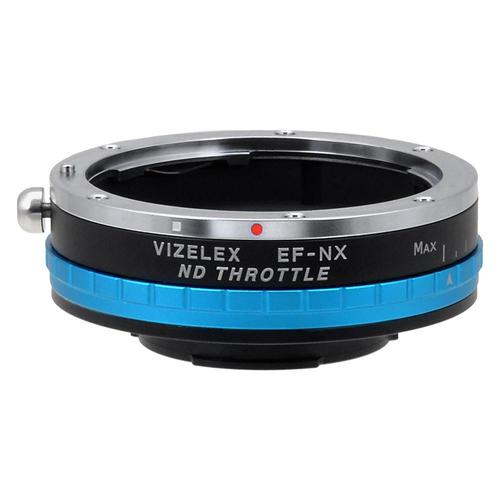 Vizelex ND 스로틀 렌즈 마운트 어댑터 - 캐논 EOS (EF / EF-S) D / SLR 렌즈와 삼성 NX 마운트 미러리스 카메라 본체 (가변 식 ND 필터 포함) (1 ~ 8 스톱)