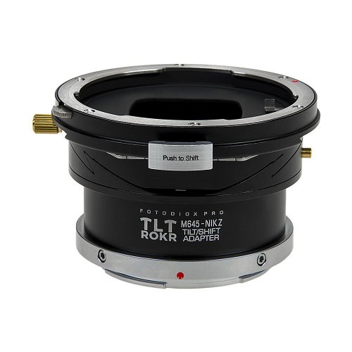 Fotodiox Pro TLT ROKR-Mamiya 645 (M645) 마운트 렌즈와 호환되는 틸트 / 시프트 렌즈 마운트 어댑터-Nikon Z- 마운트 미러리스 카메라 바디
