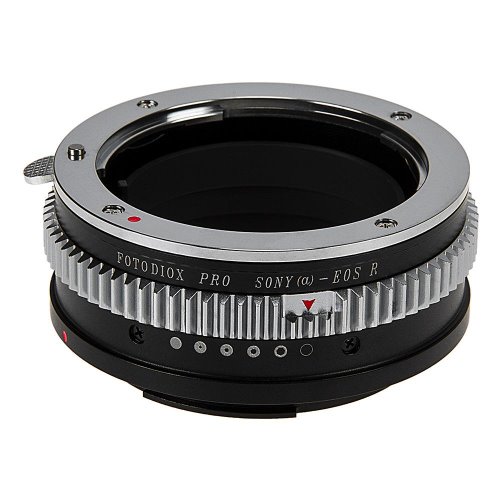 Sony Alpha A-Mount (및 Minolta AF) DSLR 렌즈와 Canon RF (EOS-R) 마운트 미러리스 카메라 바디와 호환되는 Fotodiox Pro 렌즈 마운트 어댑터