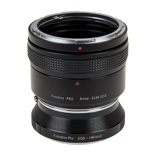 Fotodiox Pro 렌즈 마운트 이중 어댑터, Rolleiflex SL66 시리즈 및 Canon EOS (EF / EF-S) D / SLR 렌즈-Hasselblad XCD 마운트 미러리스 디지털 카메라 시스템 (예 : GFX 50S 등)