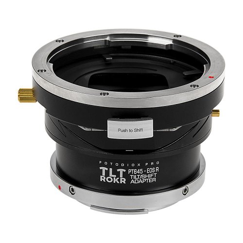Fotodiox Pro TLT ROKR-Pentax 645 (P645) 마운트 렌즈와 호환되는 틸트 / 시프트 렌즈 마운트 어댑터-Canon RF 마운트 미러리스 카메라 바디