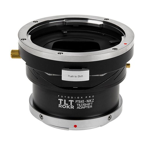 Fotodiox Pro TLT ROKR-펜탁스 645 (P645) 마운트 렌즈와 호환되는 틸트 / 시프트 렌즈 마운트 어댑터-니콘 Z- 마운트 미러리스 카메라 바디