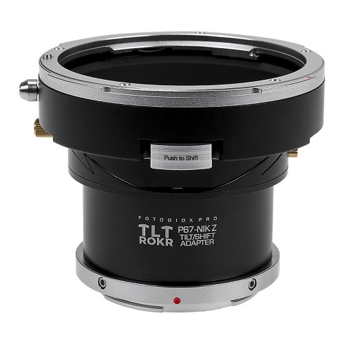 Fotodiox Pro TLT ROKR-펜탁스 6x7 (P67, PK67)과 호환되는 틸트 / 시프트 렌즈 마운트 어댑터 니콘 Z- 마운트 미러리스 카메라 바디에 SLR 렌즈 마운트