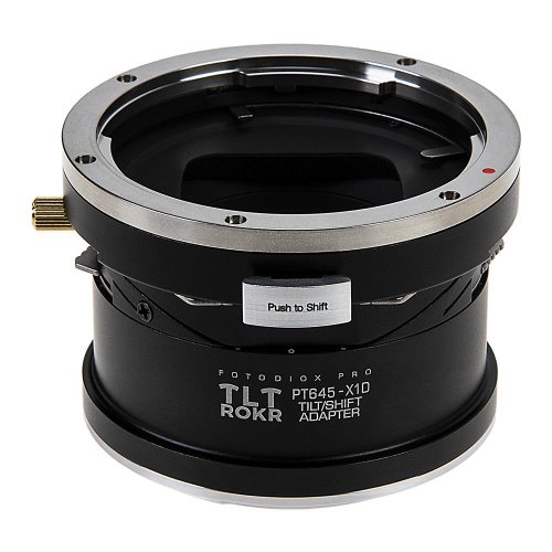 Fotodiox Pro TLT ROKR 렌즈 어댑터-Pentax 645 (P645) 마운트 SLR 렌즈와 호환되는 틸트 / 시프트 동작이 내장 된 Hasselblad XCD 마운트 디지털 카메라