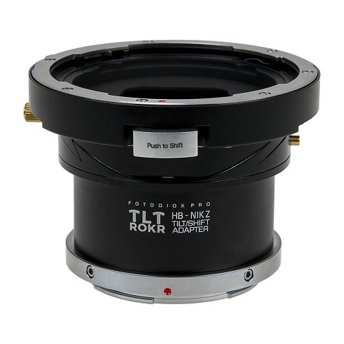 Fotodiox Pro TLT ROKR-Hasselblad V- 마운트 SLR 렌즈와 호환되는 틸트 / 시프트 렌즈 마운트 어댑터-Nikon Z- 마운트 미러리스 카메라 바디