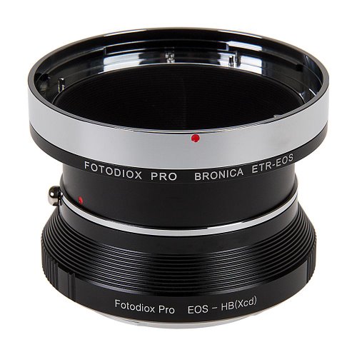 Fotodiox Pro 렌즈 마운트 더블 어댑터, Bronica ETR 마운트 및 Canon EOS (EF / EF-S) D / SLR 렌즈-Hasselblad XCD 마운트 미러리스 디지털 카메라 시스템 (예 : X1D-50c 등)