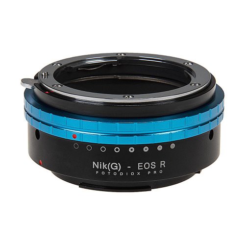Nikon Nikkor F 마운트 G-Type D / SLR 렌즈와 호환되는 Fotodiox Pro 렌즈 마운트 어댑터-Canon RF (EOS-R) 마운트 미러리스 카메라 바디