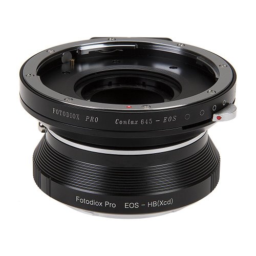 Fotodiox Pro 렌즈 마운트 이중 어댑터, Contax 645 (C645) 마운트 및 Canon EOS (EF / EF-S) D / SLR 렌즈-Hasselblad XCD 마운트 미러리스 디지털 카메라 시스템 (예 : X1D-50c 등)