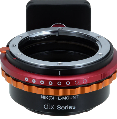 DLX 렌즈 마운트 어댑터 - Sony Alpha E-마운트 미러리스 카메라 본체에 Nikon Nikkor F 마운트 G-타입 D/SLR 렌즈(Ver.1)