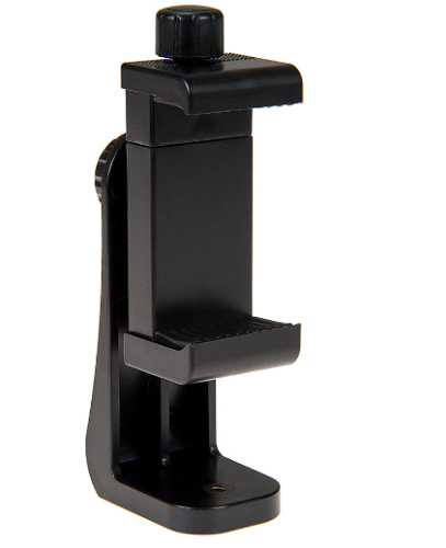 Fotodiox 휴대 전화 삼각대 장착 어댑터 - 스마트폰용 범용 전화 1/4&quot; 삼각대 장착 클램프, 수직 수평 조절 클램프 2.2-4&quot; 너비