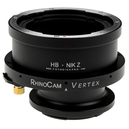 RhinoCam Vertex Rotating Stitching 어댑터, Hasselblad V-Mount SLR 렌즈와 Nikon Z-Mount 미러리스 카메라와 호환 가능
